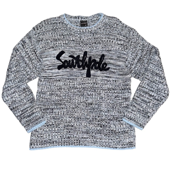 Vintage Y2K Men’s Southpole Sweater XL Gray Blue Retro - Picture 1 of 9